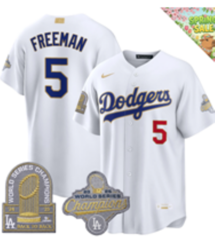 Men 2026 Los Angeles Dodgers #5 Freeman white Game Nike MLB Jersey 0504001